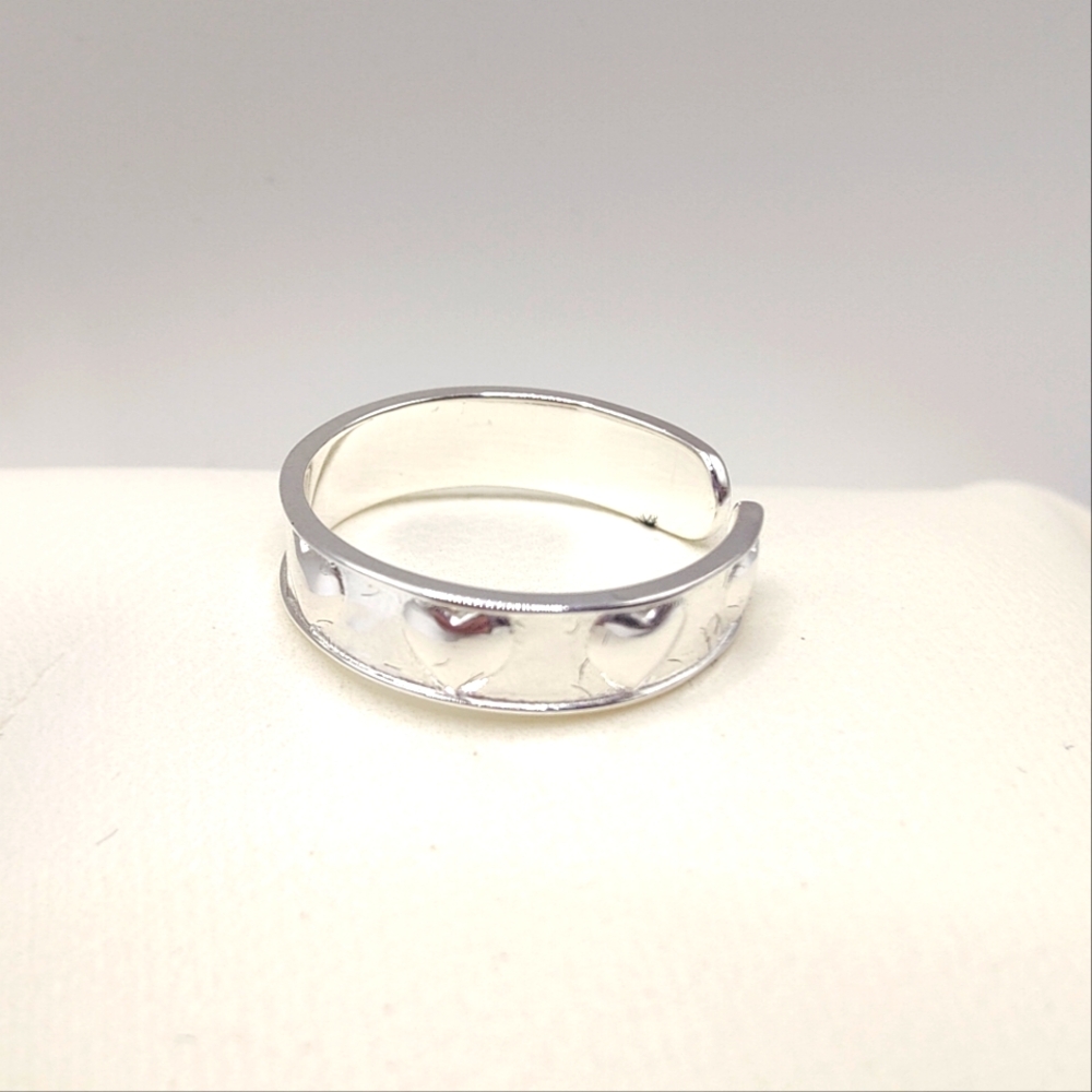 925 Sterling Silver Adjustable Ring - image 4